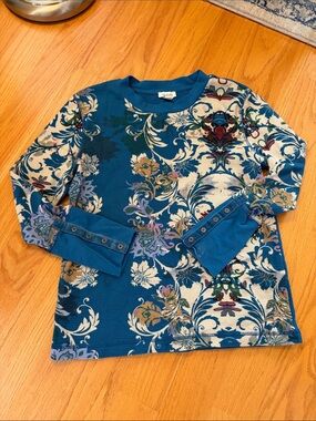 Sundance Floral Crewneck shirt size petite extra large